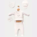 Erkek Bebek Papyonlu Waffle 5'li Set